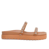 Papete Marrom Duas Tiras Brilhantes S 20733 0064 0034 Schutz